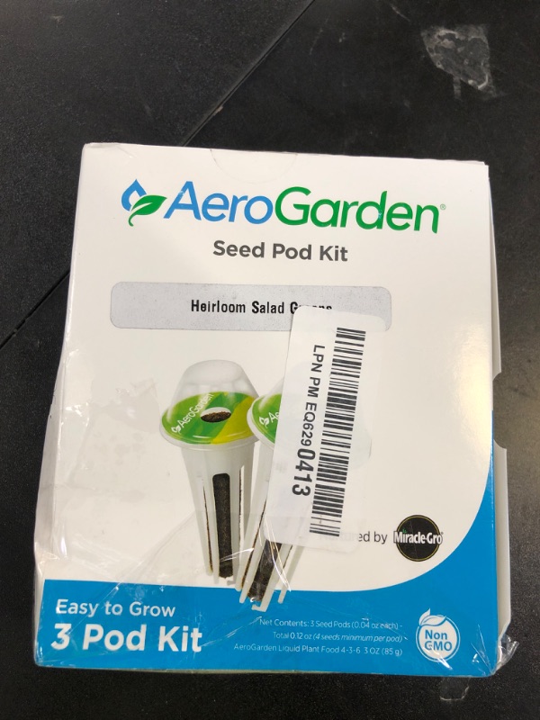Photo 1 of AeroGarden Heirloom Salad Greens Mix Seed Pod Kit - Salad Kit for AeroGarden Indoor Garden, 3-Pod
