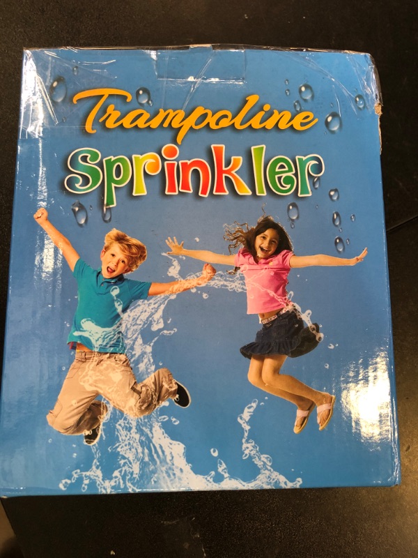 Photo 1 of Vantic Trampoline Sprinkler, Net Friendly Water Sprinkler for Kids, 360° Rotating Trampoline, 5 Minutes Quick Setup Accessories, Blue