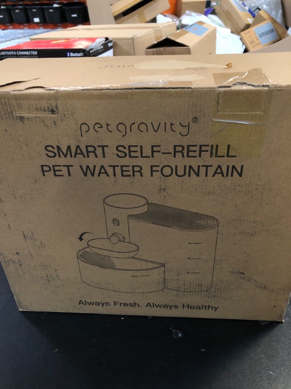 Photo 1 of Saker Automatic Cat Water Dispenser: Smart Pet Water Fountain No Filter for Small Dogs - Wireless 3L Rechargeable Smart Cat Fountain - Wastewater Separation