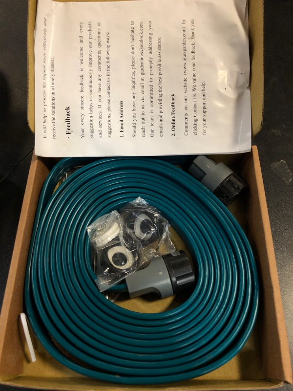 Photo 1 of LINEX Sprinkler Soaker Hose 15 ft for Garden Lawn Watering Hose with Stakes
