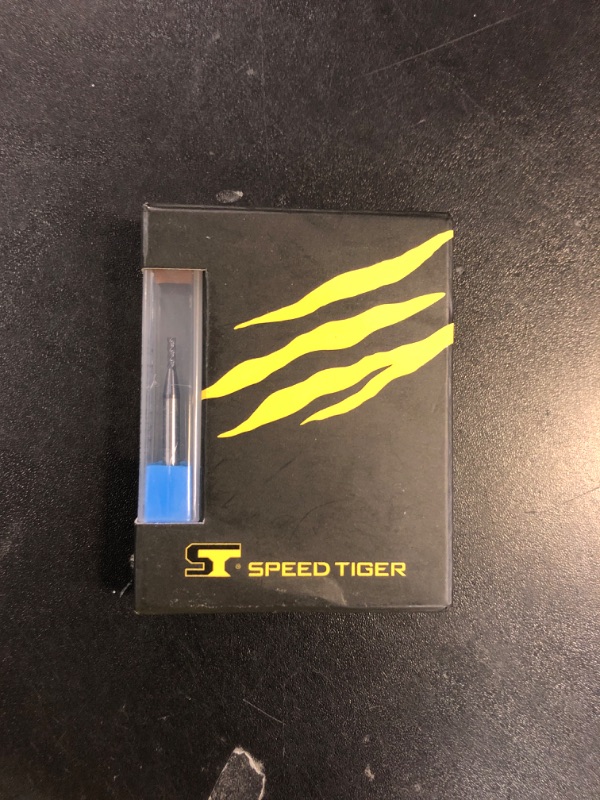 Photo 1 of SPEED TIGER Micrograin Carbide Square End Mill - 4 Flute - ISE1/16 4T (5 Pieces, 1/16") - for Milling Alloy Steels, Hardened Steel, Metal & More – Mill Bits Sets for DIYers & Professionals