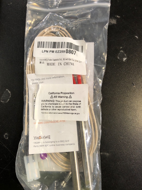 Photo 1 of YAOAWE 2 Pack Upgraded Pellet Grill Igniter Replacement for Traeger?Pit Boss & Camp Chef Smokers, Hot Rod Ignitor Parts Kit with 2 Pcs Fuses & 2 Pcs Screws, 200W 120V