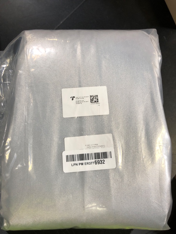 Photo 1 of Half Car Cover for Snow - Windshield and Sunroof Protector, Ice, Hail, UV, Rain, Waterproof All Weather Protection for SUV L Silver