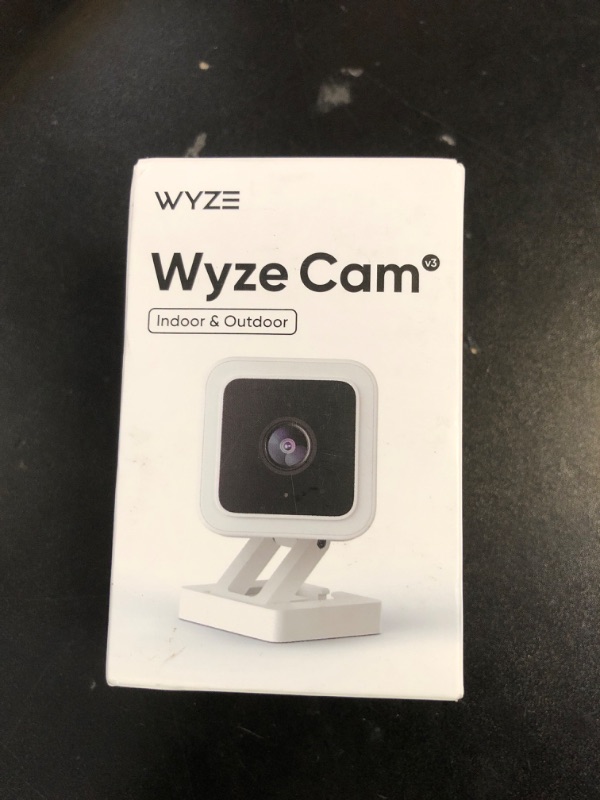 Photo 1 of WYZE Cam v3, 1080P HD WiFi Wired Indoor/Outdoor Home Security Camera, Pet/Baby Monitor, Color  Night Vision, 2-Way Audio, MicroSD Card Slot, Compatible with Alexa & Google - White