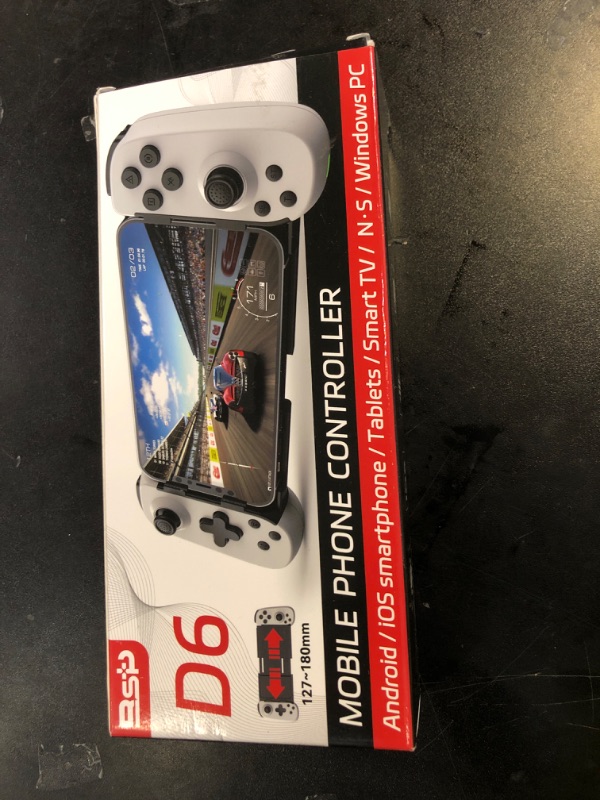 Photo 1 of Wireless Controller for iPhone/Android/PC/iPad/Tablet/APPL Arcade MFi Games/Switch/PS4, Support Streaming on PS5/Xbox/PC Console, Cloud Gaming Gamepad Joystick - Turbo/6-Axis Gyro/Dual Motors -Grey