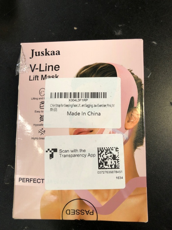 Photo 1 of Juskaa Reusable V Line Lifting Mask with Chin Strap for Sleeping,Face Lift Prevent Sagging