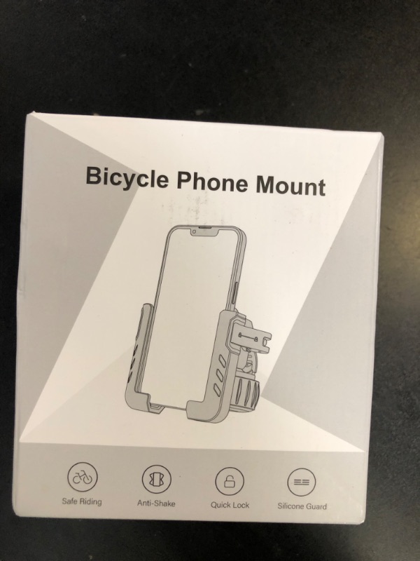 Photo 1 of Motorcycle Phone Mount, [No Block Camera] Bike Phone Holder Mount, [Silicone Wrapped] Handlebar Cell Phone Mount for Bike/Scooter/ATV, Fits iPhone 16/15/14/13 Pro Max & 4.7"-7" Phones, Black