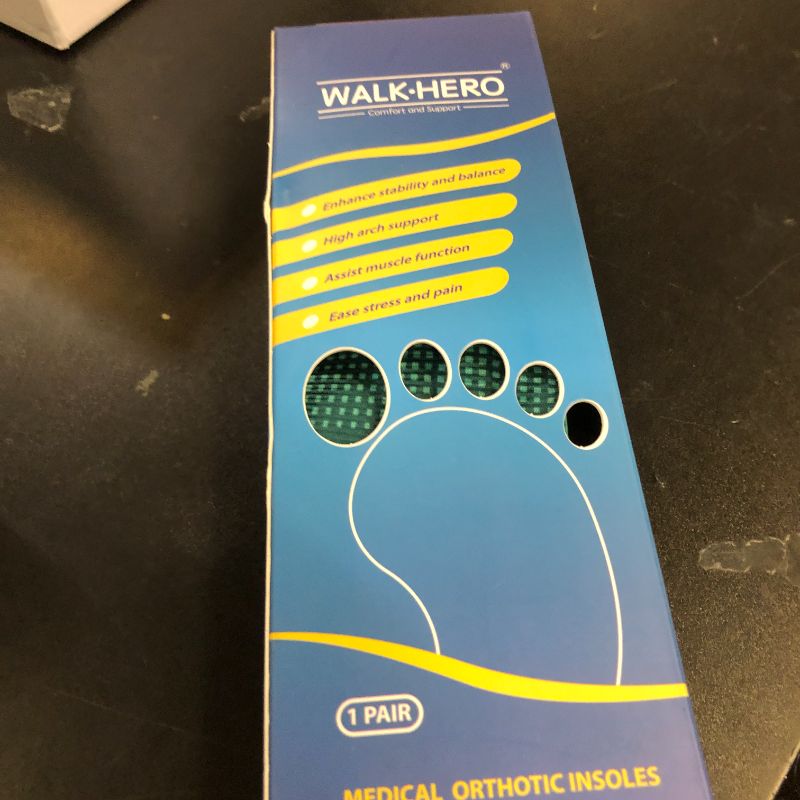 Photo 1 of Walkhero Arch Support Inserts - Plantar Fasciitis Insoles for Women and Men, Flat Foot Inserts to Relieve Foot Pain and Fatigue (Mens 5-5 1/2 | Womens 7-7 1/2 Green)