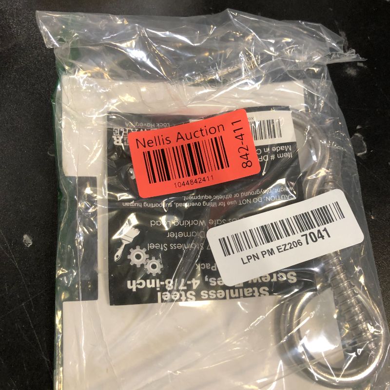 Photo 1 of Harrier Stainless Steel Screw Eyes, 3/8 x 4-7/8 inch, 3-Pack