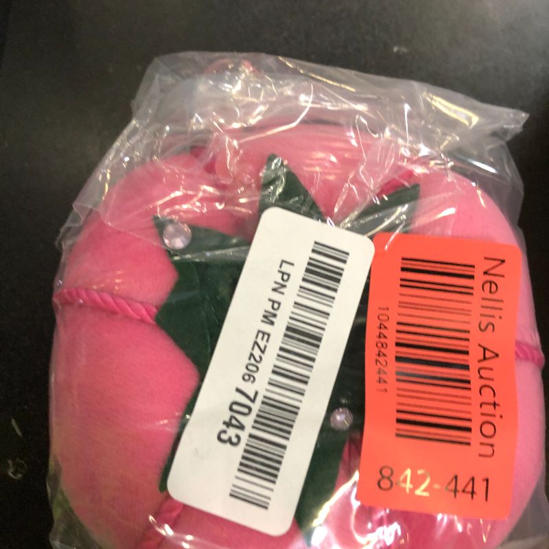 Photo 1 of Dritz 653115 Tomato Pin Cushion, Pink Velvet (85313)