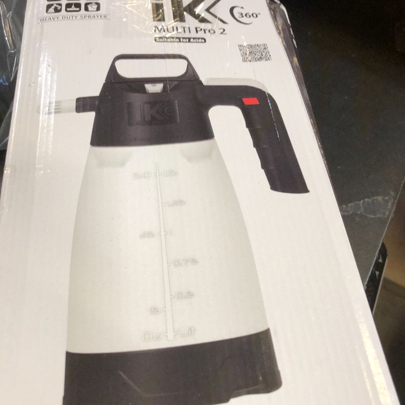 Photo 1 of iK Multi Pro 2 360 Sprayer - Pressurized Sprayer Works Upside Down. Suitable for Alkaline, Neutral, and Acidic Liquids; Perfect for Shops, Garages, Car Detailing - 50 oz