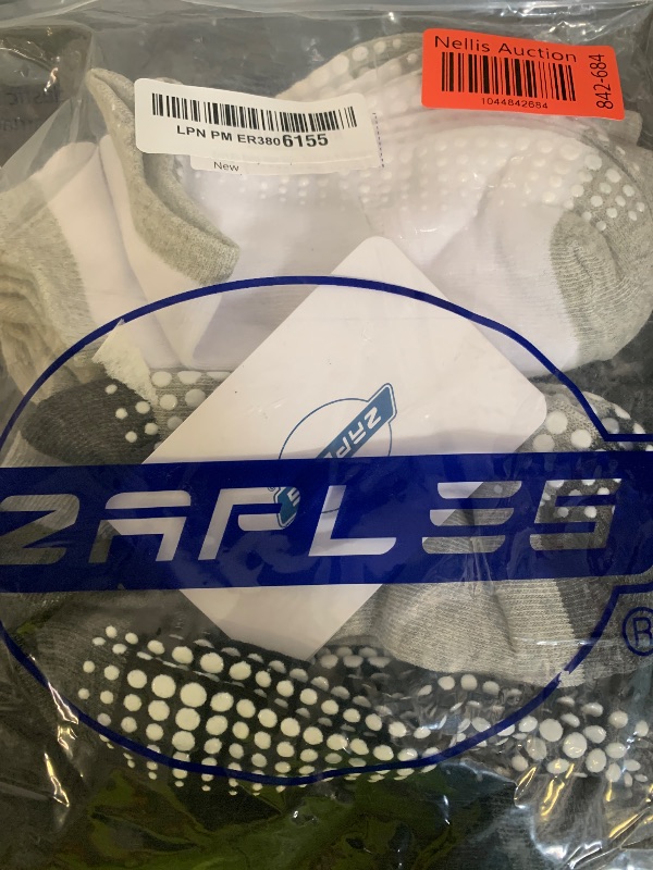 Photo 1 of ZAPLES Baby Non Slip Grip Ankle Socks with Non Skid Soles for Infants Toddlers Kids Boys Girls, Assorted 12 Pack, 8-10 Years