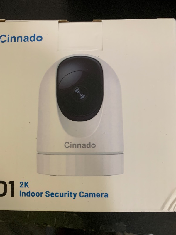 Photo 1 of Cinnado Security Camera Indoor-2K 360° WiFi Cameras for Home Security?Pet/Dog/Baby Camera with Phone app, 2-Way Audio, Night Vision, 24/7 SD Card Storage, Works with Alexa & Google Home (2.4Ghz)-D1