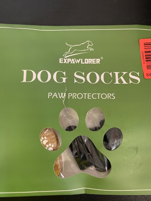 Photo 1 of EXPAWLORER Anti Slip Dog Socks to Prevent Licking Paws, Dog Shoes for Hot Pavement, Dog Booties for Medium  Senior Dogs, Traction Control Boots & Paw Protectors for Hardwood Floors