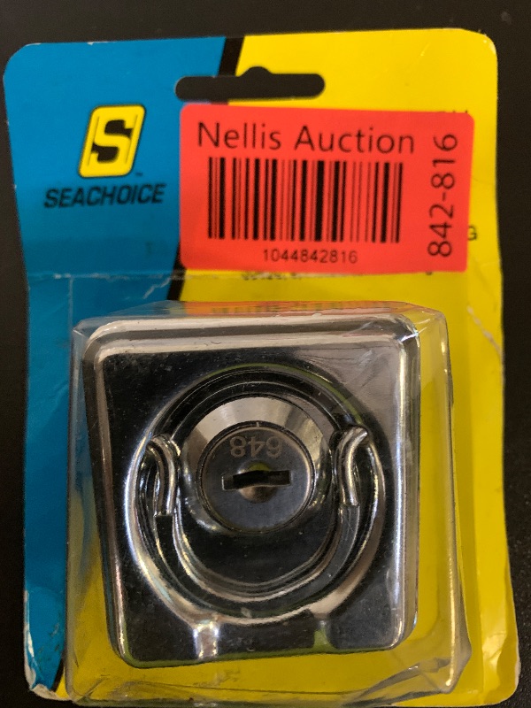 Photo 1 of Seachoice Locking Lifting Ring, Stamped 304 Stainless Steel, Includes 2 Keys, One Size, Polished