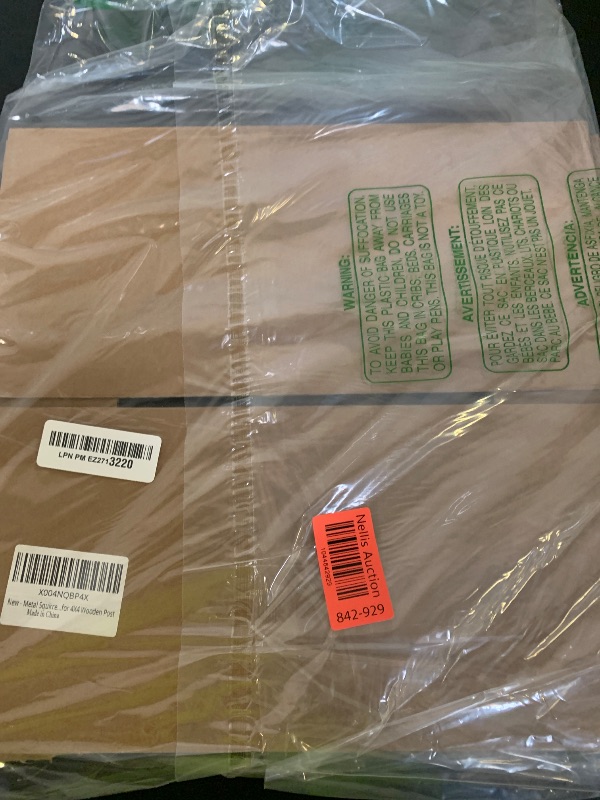 Photo 1 of Lezcufer Metal Squirrel Baffle for 4x4 Post, Square Squirrel Proof Baffles, Outdoor Guard for Wooden Pole to Anti Squirrel and Raccoon, 1 Pack