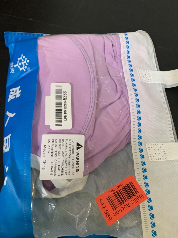 Photo 1 of Cotton Incontinence Pants for Adults: Washable, Breathable, Adjustable Leak-Proof Underwear for Elderly (Purple, XL)