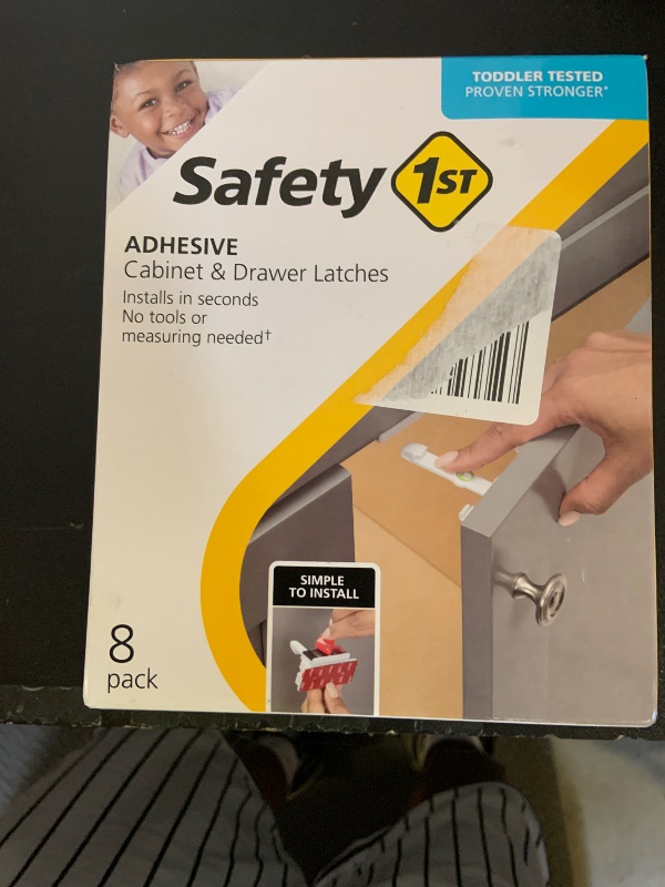 Photo 1 of Safety 1st Adhesive Cabinet Latch, 12 Piece, One Size