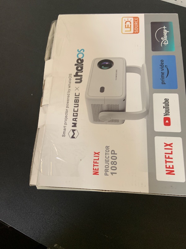 Photo 1 of [Netflix Licensed] 4K Projector with Wifi and Bluetooth, Built-in Android 13, Smart 1080P Projector, Auto Focus&Auto Keystone Correction with Voice Control Movie Projector for HomeTheater/Outdoor