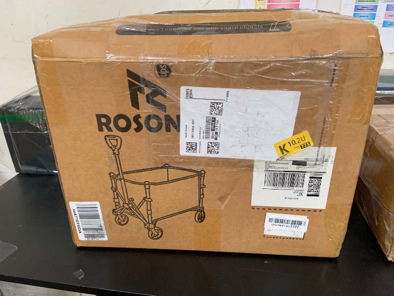 Photo 1 of ROSONG Collapsible Wagon Cart with Wheels Foldable - Folding Utility Heavy Duty Wagons Carts for Grocery Sports Garden Shopping Camping