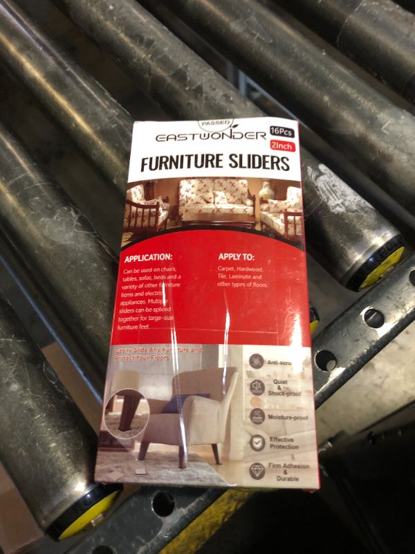 Photo 1 of Furniture Sliders for Carpet & Hardwood Floors, 16 Pack 2 Inch Square Sliders for Moving Furniture, Easily Move Any Item While Protect The Floor