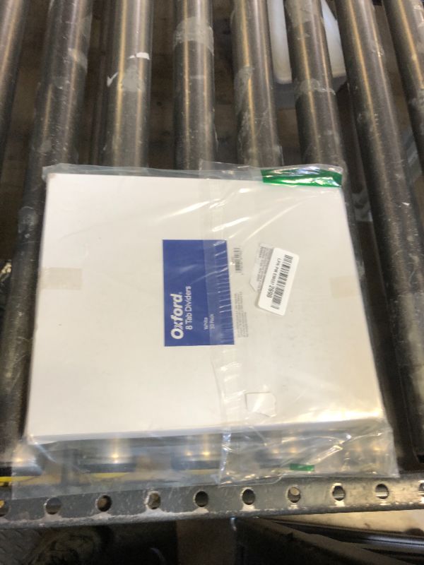 Photo 1 of Oxford Write On Binder Dividers for 3 Ring Binder, Durable Plastic, 1/8 Cut Tabs, 3 Hole Punch Dividers in 8 Tab Sets, 80 Dividers, 10 Sets, White (89982)