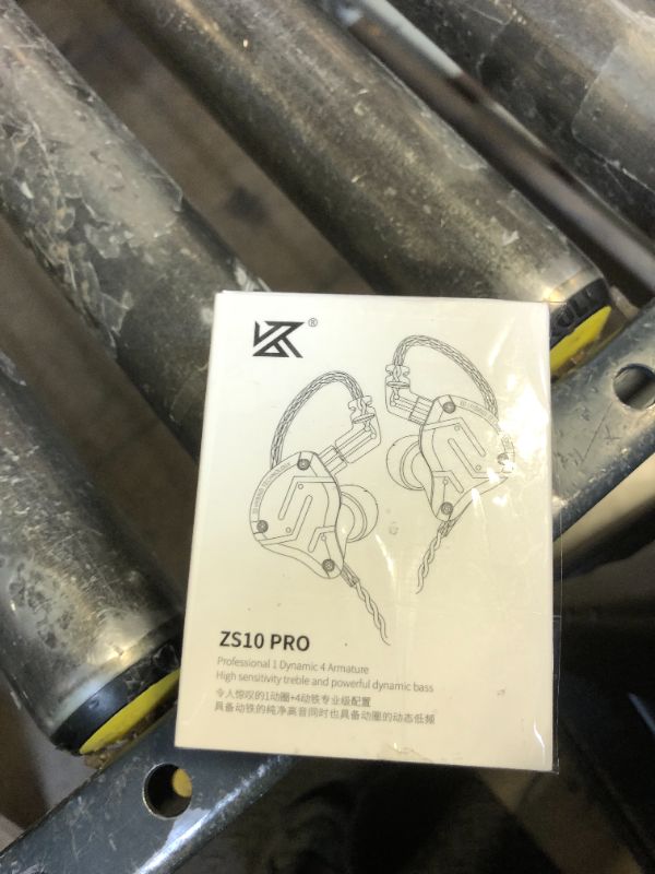 Photo 1 of Linsoul KZ ZS10 Pro, 4BA+1DD 5 Driver in Ear Monitor, HiFi Wired Earbuds, Gaming Earbuds, Hybrid IEM Earphones with Stainless Steel Faceplate, Detachable Cable for Musician (Without Mic, Purple)