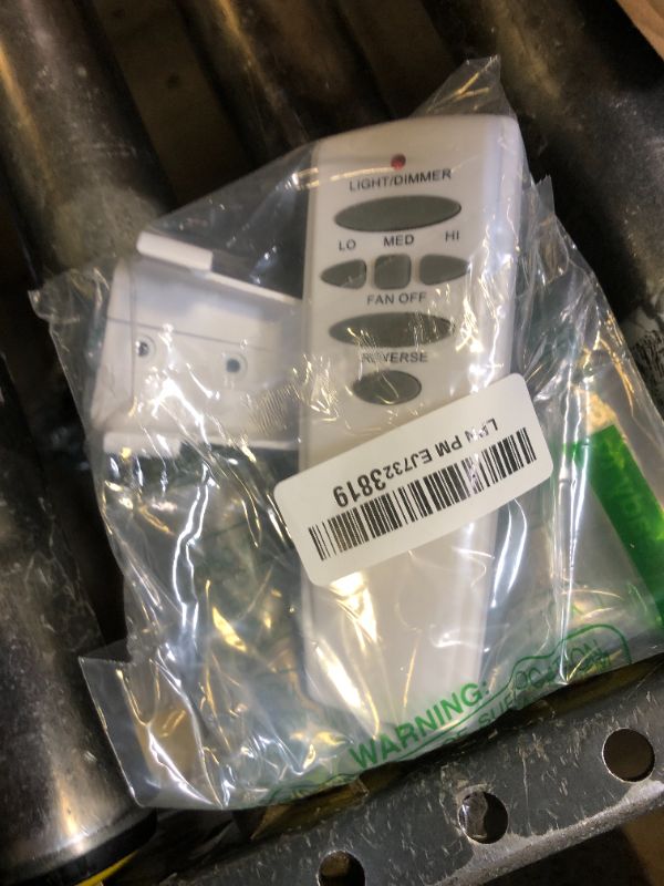 Photo 1 of Hampton Bay Ceiling Fan Remote Control - 3-Speed, Light Dimmer, Reverse Button - Replacement for UC7078T, CHQ7078T, L3H2003FANHD, HD5, HD6 Models