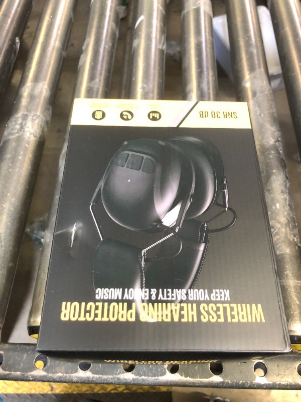 Photo 1 of Kalence Bluetooth 5.4 Hearing Protection with 120H Working Time, 30dB Safety Earmuffs, Rechargeable Ear Protection Headphones with Mic for Mowing, Workshops, Construction, Snowblowing, Black
