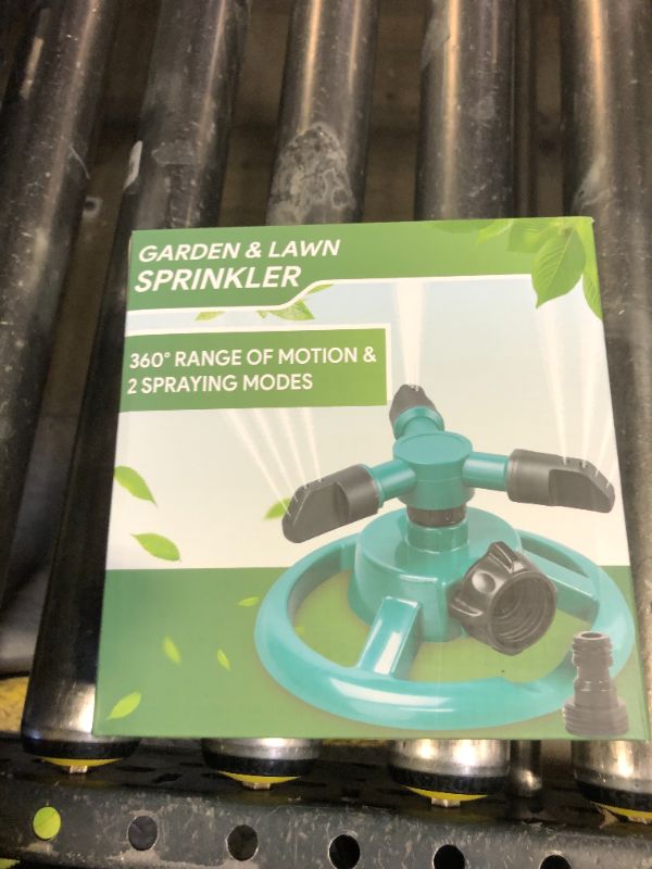Photo 1 of Sprinklers for Yard, Water Sprinkler for Lawn, 360 Degree Rotating Lawn Sprinkler for Yard Large Area, Sprinklers for Kids, Pets Playing