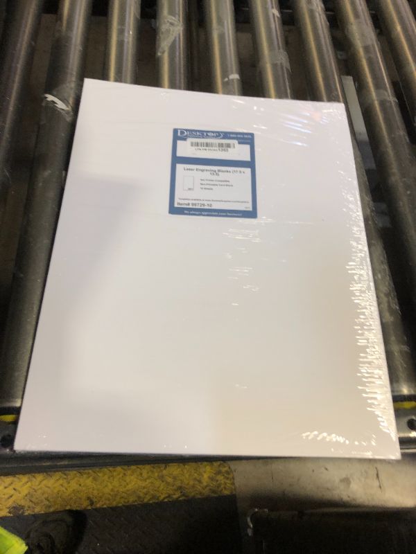 Photo 1 of 10 Laser Engraving Blanks - 28PT Solid White Core Paperboard (13.5" x 17.5" x 0.7MM) - Exceptional tool to practice laser engraving & Works great on a Cricuts for DIY projects, Card Making & more.