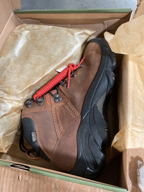 Photo 1 of KEEN Men's Pyrenees Mid Height Waterproof Hiking Boots, Syrup, 11.5
