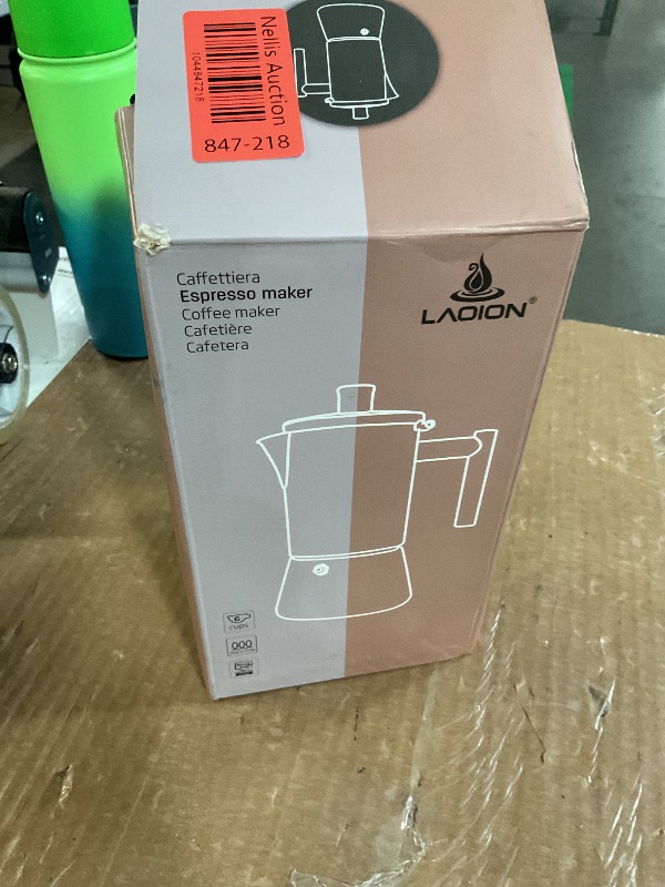 Photo 1 of ***(MISSING LID)***
LAOION Stovetop Espresso Maker, 6Cup 10 oz Moka Pot, Stainless Steel Cuban and Italian Coffee Maker for Cafetera Cubana, Greca De Cafe Induction Stovetop Compatible, Coffee Gift for Home Travel