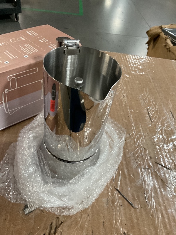 Photo 1 of ***(MISSING LID)***
LAOION Stovetop Espresso Maker, 6Cup 10 oz Moka Pot, Stainless Steel Cuban and Italian Coffee Maker for Cafetera Cubana, Greca De Cafe Induction Stovetop Compatible, Coffee Gift for Home Travel