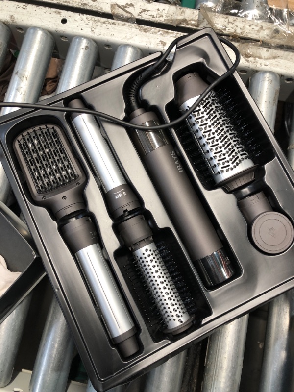 Photo 1 of (POWER TESTED) (WONT GET HOT) IBAYS Hair Dryer Brush 6 in 1 Professional Hot Air Styler, 110,000 RPM High-Speed Negative Ionic Hair Dryer, Auto Wrap Curler Frizz-Free Blow Dryer Brush for Curling Volumizing Straightening Styling