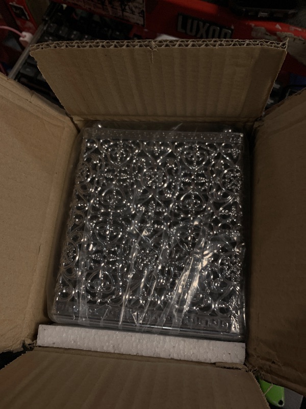 Photo 1 of Sumnacon Tissue Box Cover Square Tissue Box with Lid, Metal Tissue Box Holder Stylish Tissue Cover Cube Tissue Box Cover for Bathroom Toilet Kitchen Table Desk Home Office, Silver