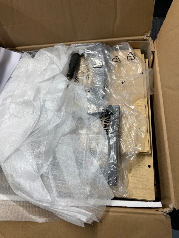 Photo 1 of Masupu Rattan Nightstand,Modern Boho Farmhouse Wood Bedside Table with Storage Drawer and Open Shelf,Small Black Frame Side End Table for Bedroom,Living Room,Office (Natural)