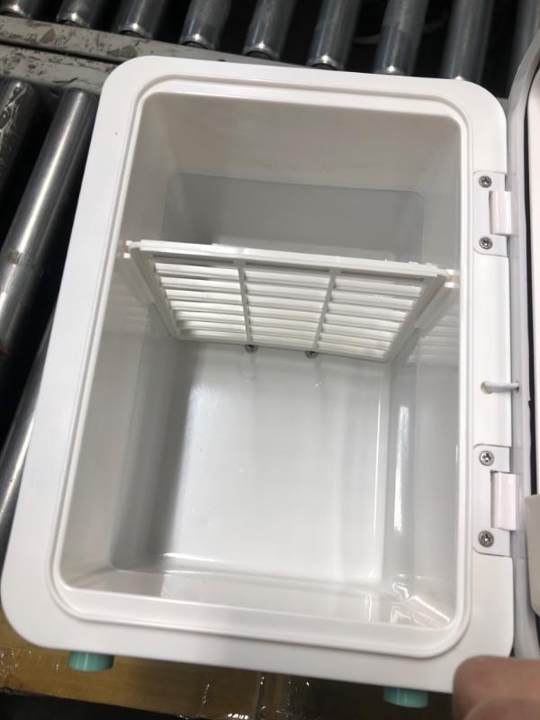 Photo 1 of (missing power cord) CUTIEWORLD Skincare Fridge, Makeup Fridge for Bedroom, Green