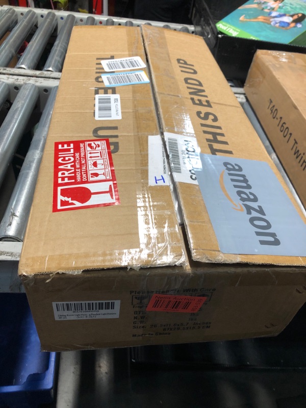 Photo 1 of Wood Island Light for Kitchen/Restaurant,3-Light Farmhouse Dining Room Fixture/Chandelier Over Table/Bar,Matte Black Industrial Linear Pendant Lighting Fixtures Ceiling Hanging with Glass Shade-E26