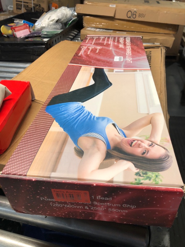 Photo 1 of (POWER CORD IS BROKEN) (UNTESTED MAT) Red Light Therapy for Body: Red Light Therapy Pad 1280 LEDs Infrared Light Therapy Mat 660nm Red Light Therapy Bed 850nm Near Infrared Light Therapy Device 71 * 31 Inch Large Pads for Full Body
