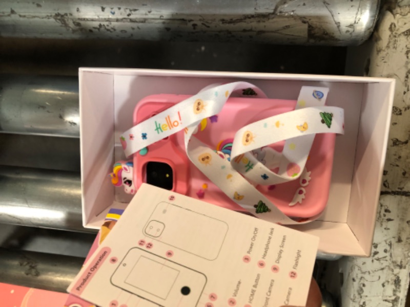 Photo 1 of ***PREV USED***MISSING PARTS***
Kids Phone for Girl Toys, Kids Camera Toy Smart Phone Birthday Gifts Toddler Ages 2, 3, 5, 7, 8, 10 Year Old, Educational Learning Toys with 2.8" Touchscreen, Music Player, Video Player, Game(Pink)