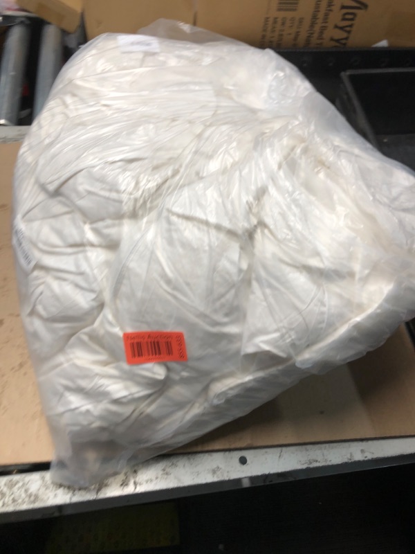 Photo 1 of ***(HEAVILY USED/ MINOR DAMAGE)***
APSMILE Full Size Feathers Down Comforter - Ultra Soft All Seasons 100% Organic Cotton Feathers Down Duvet Insert Medium Warm Quilted Bed Comforter with Corner Tabs (82x86,Ivory White)