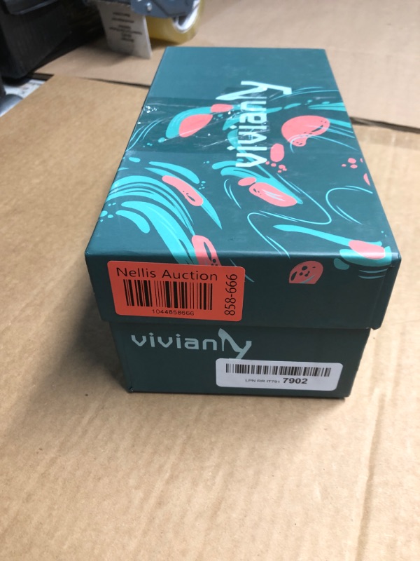 Photo 1 of (USED/FAIR) vivianly Womens Clear Heels Sandals Transparent Stiletto Heel Slippers Backless Peep Toe Slip on Heeled Mules size 7.5
