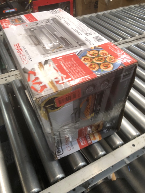 Photo 1 of (PARTS) BLACK+DECKER Crisp 'N Bake Air Fry Countertop Convection Toaster Oven, Medium Capacity, 4-Slice, 5-in-1, Fits 9” Pizza, 30-Min Timer, Bake, Broil, Air Fry, Toast, Keep Warm, Stainless Steel