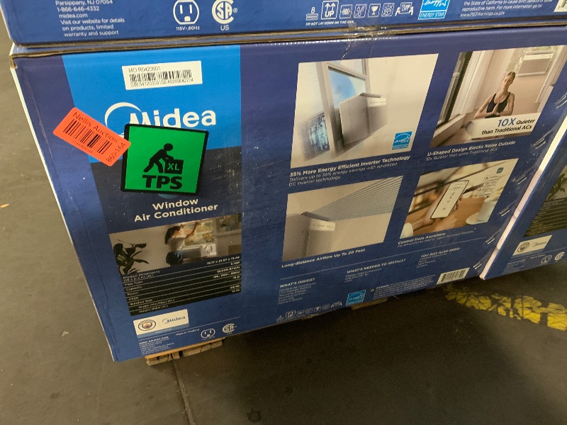 Photo 1 of ***FACTORY SEALED***Midea 12,000 BTU U Shaped Smart Inverter Window Air Conditioner, Cools up to 550 Sq. Ft.,Ultra Quiet with Open Window Flexibility, Works with Alexa/Google Assistant, 35% Energy Savings, Remote Control