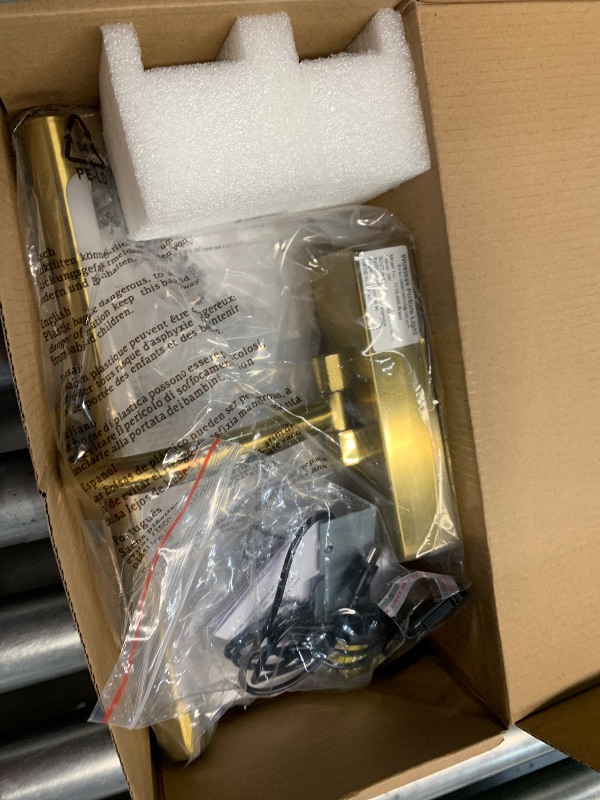 Photo 1 of Tassuowell Rechargeable Picture Light with Remote Control,12 Inch Brass Finish Adjustable Wireless Art Lighting Fixture,Painting Lights with Timer,3 Color Temperature and Dimmable