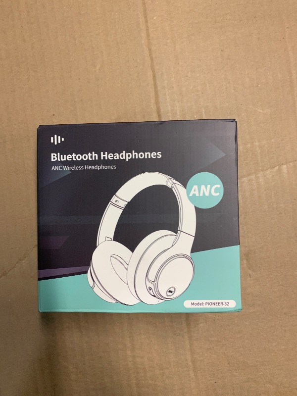 Photo 1 of (used) Active Noise Cancelling Wireless Over Ear Bluetooth Headphones with Microphone, Transparency Mode, 70H Playtime