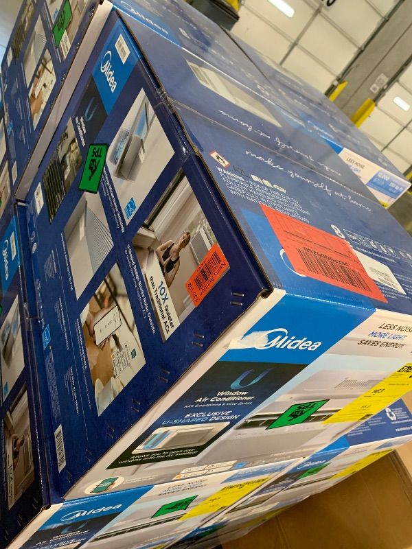 Photo 1 of ***FACTORY SEALED***Midea 12,000 BTU U Shaped Smart Inverter Window Air Conditioner, Cools up to 550 Sq. Ft.,Ultra Quiet with Open Window Flexibility, Works with Alexa/Google Assistant, 35% Energy Savings, Remote Control
