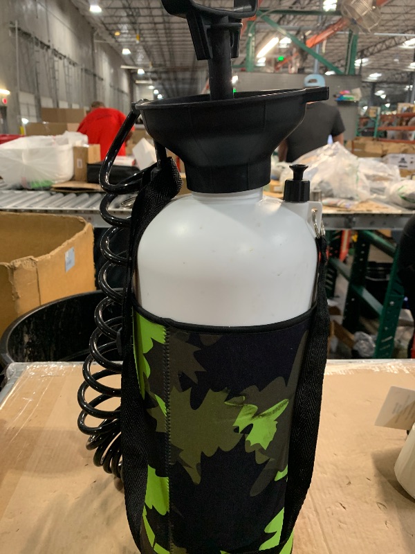 Photo 1 of (used)(damaged)(see images) AMZTKDIY 2 Gallon Camping Shower Tank for Hot & Cold Water, with 8 Modes Spray Head, High-Pressure Sprayer Portable Shower for Camping