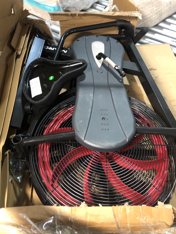 Photo 1 of (PARTS) (NOT A COMPLETES SET) (UNTESTED) Marcy Fan Exercise Bike with Air Resistance System – Red and Black – NS-1000